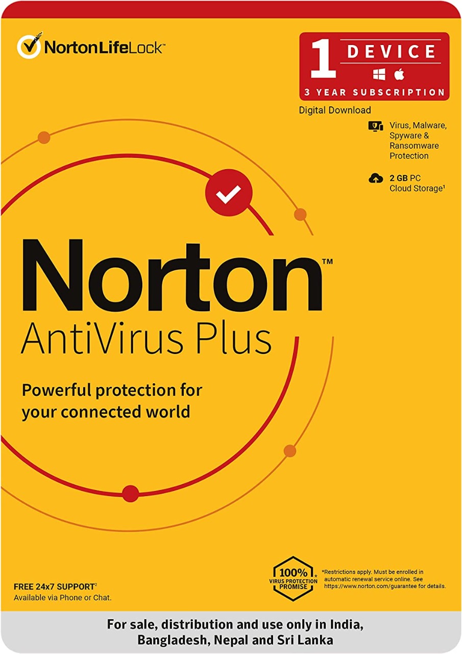 Norton Antivirus Plus 
1 Device 3 Years